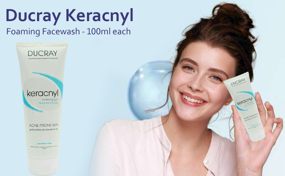 Ducray Keracnyl Foaming Gel, 100ml