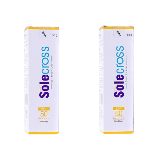 Solecross Sun Block Sunscreen Lotion SPF 50 PA++++ Non Sticky,