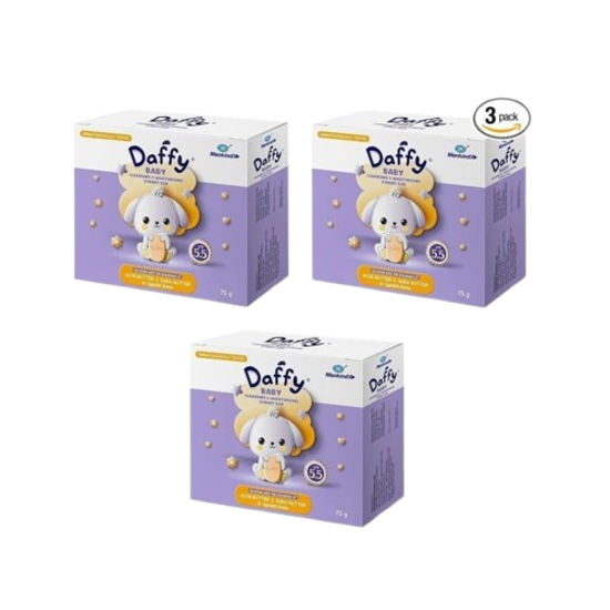 Daffy Baby Cleansing and Moisturising Bathing Bar 75gm x 3