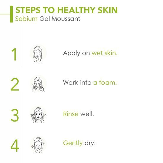 Bioderma Sebium Moussant Purifying Cleansing Gel, 100ml