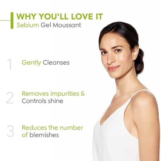 Bioderma Sebium Moussant Purifying Cleansing Foaming Gel,
