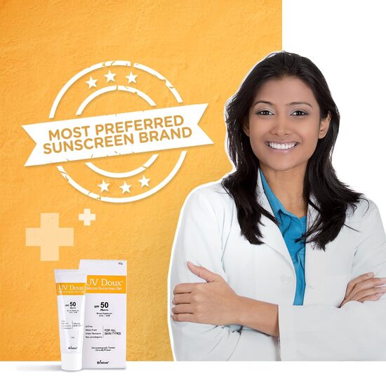 UV Doux Silicone Sunscreen Gel SPF 50, 50gm