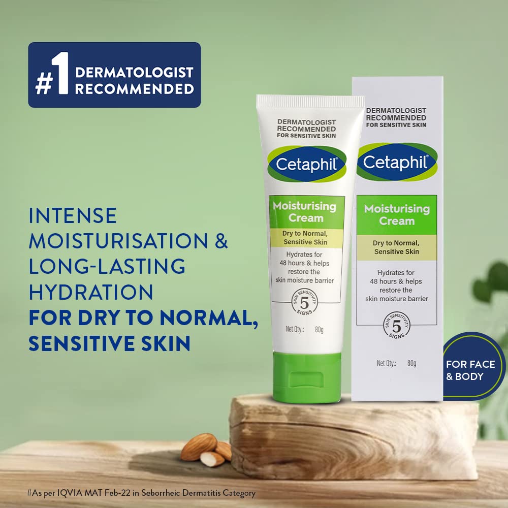Cetaphil Moisturising Cream, 80gm