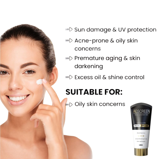 Acscreen Oil Control Sunscreen Gel SPF 47 50ml