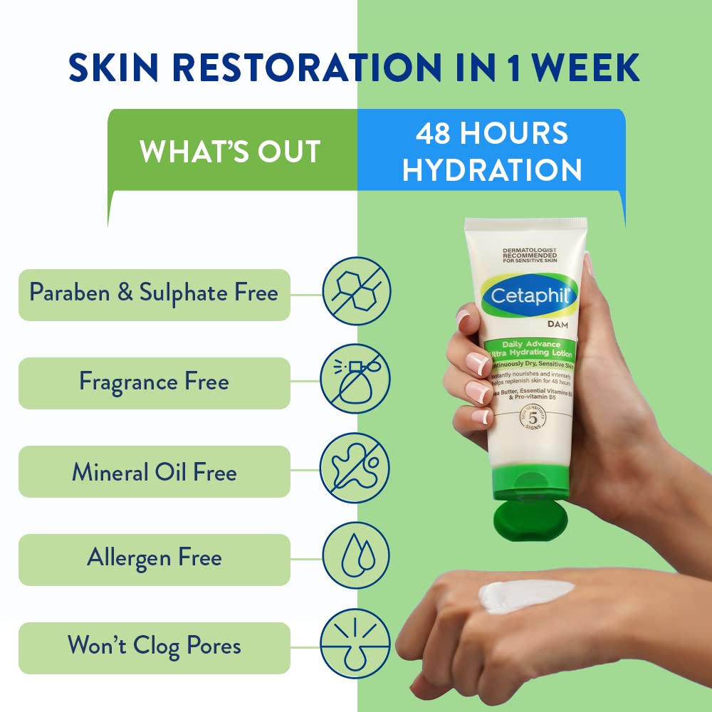 Cetaphil DAM Daily Advance Ultra Hydrating Lotion for Dry, Sensitive Skin 30g
