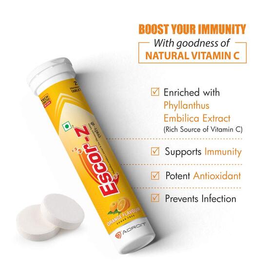 Escor-Z Orange Flavour Sugar Free,