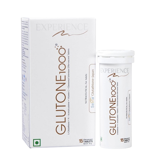 Glutone 1000 L-Glutathione Vitamin c 1000, 15 TAB