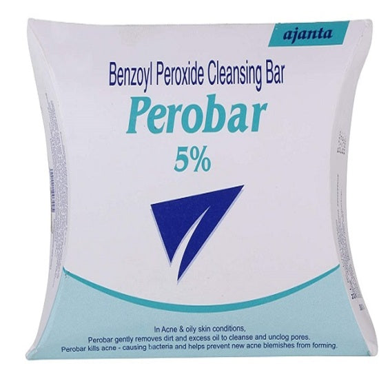 Perobar 5% Cleansing Bar 75GM, PACK OF 3