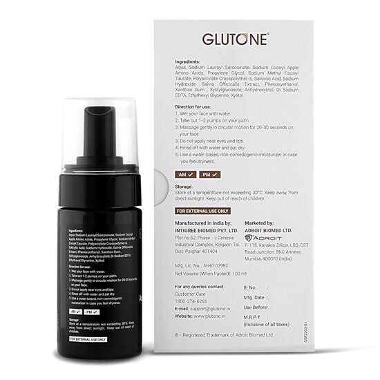 Glutone 2% salicylic Foaming Face wash,