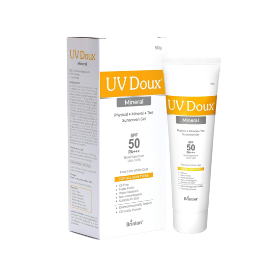 UV Doux Mineral Sunscreen Gel SPF 50+ 50gm