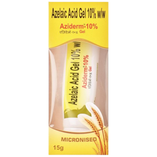 Aziderm 10% gel, 15gm