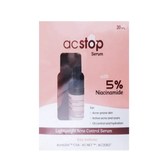 Acstop Lightweight Acne Control Face Serum 5%, 15ml
