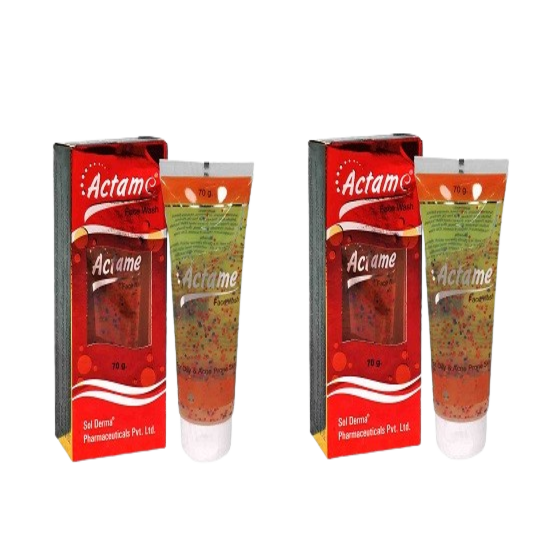Actame Face Wash 70GM, Pack of 2