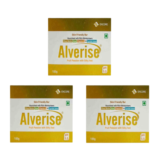 Alverise Skin Friendly Bar 75gm Pack of 3