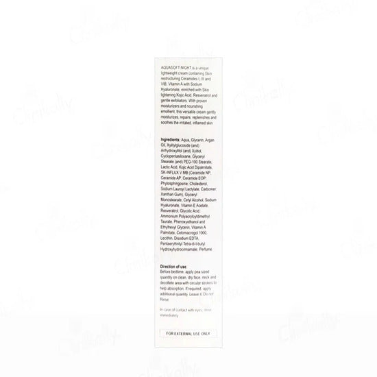 Aquasoft Night Advanced Repair & Rejuvenation Cream 50gm