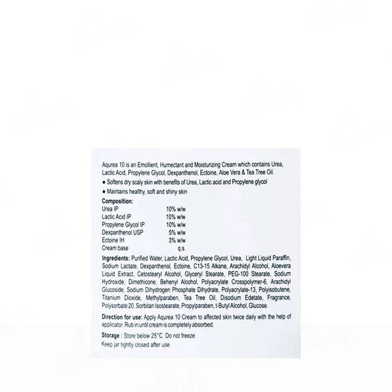 Aqurea 10 Moisturizing Urea Cream