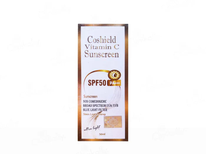 Cosderma Coshield Vitamin C Ultra Light Sunscreen SPF 50 PA+++ 50ml
