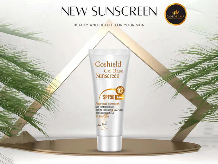 Cosderma Coshield Gel Base Aloe Vera Sunscreen SPF 50 PA+++ 50ml