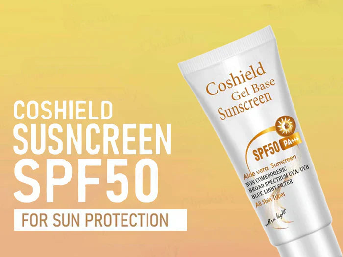 Cosderma Coshield Gel Base Aloe Vera Sunscreen SPF 50 PA+++ 50ml