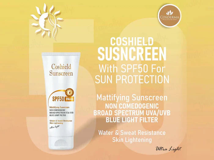 Cosderma Coshield Mattifying Sunscreen SPF 50 PA+++ 50ml