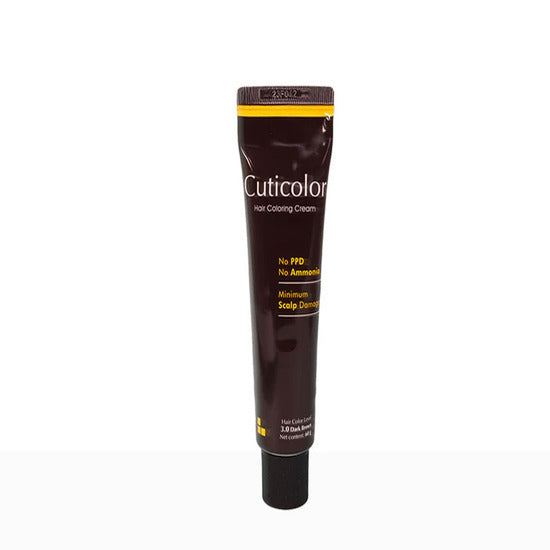 Cuticolor Hair Coloring Cream (3.0 Dark Brown) (60gm+60gm) (120gm)