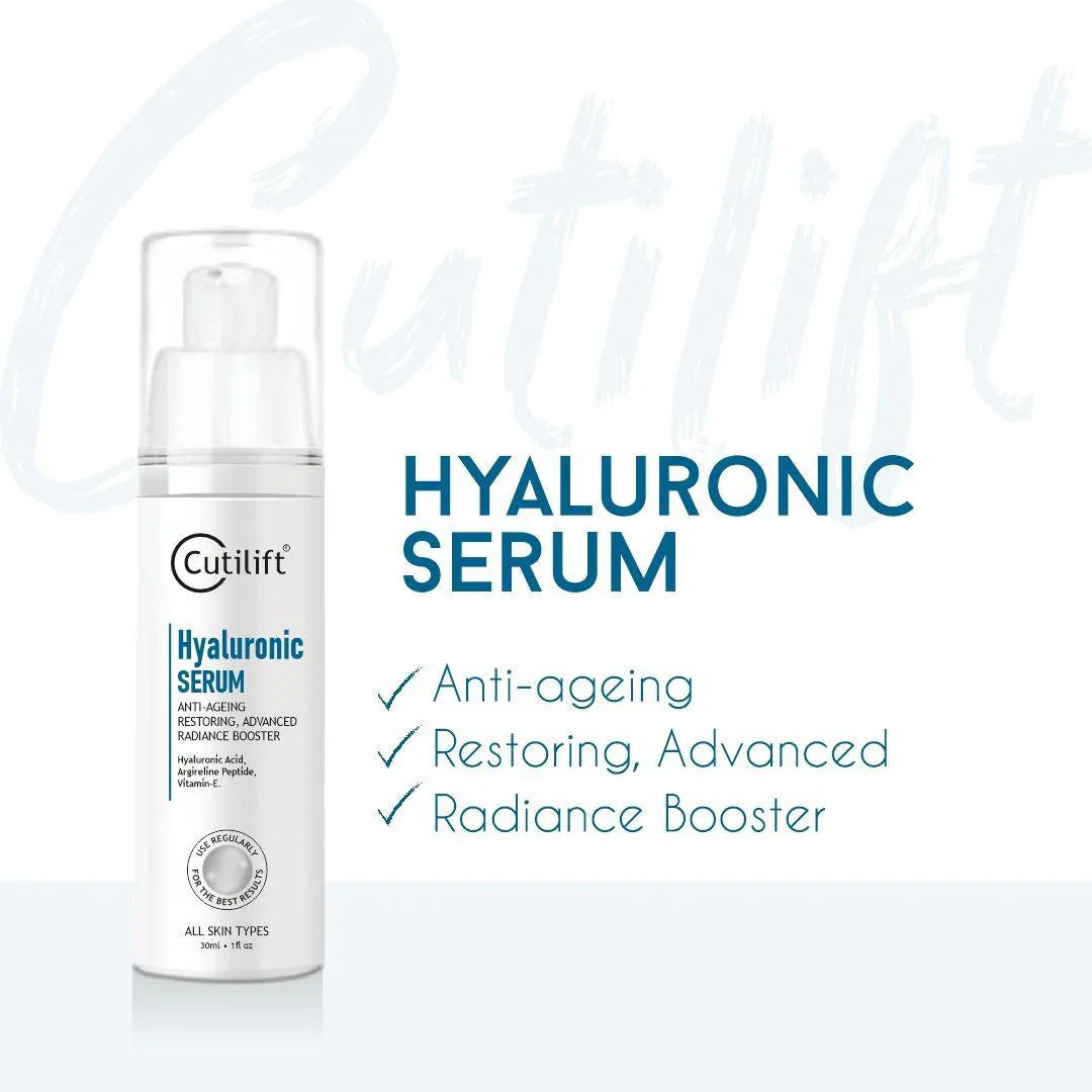Cutilift Hyaluronic Serum - Anti-Aging, Hydrating & Skin Firming Serum, 30ml