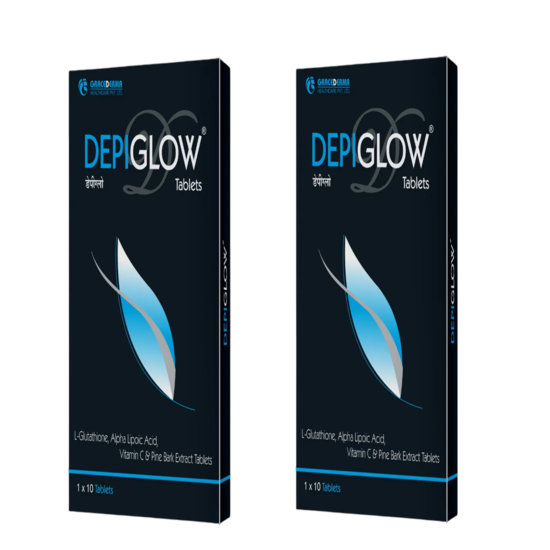 Depiglow Whitening Tablet 10 Tab PACK OF 2