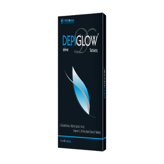 Depiglow Whitening Tablet 10 Tab PACK OF 2