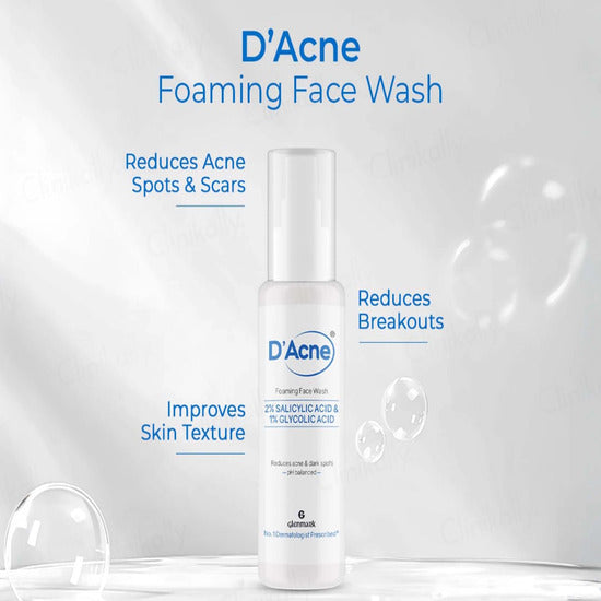 D Acne Foaming Face Wash, 60ml