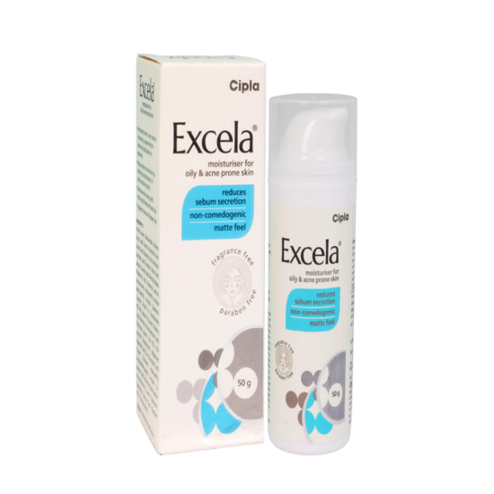 Excela Moisturiser for oily & acne prone skin, 50gm