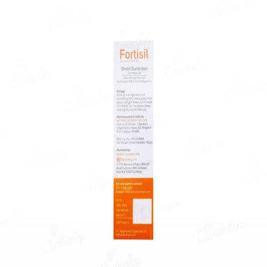 Fortisil SPF 50 PA+++ Smart Sunscreen, 50g