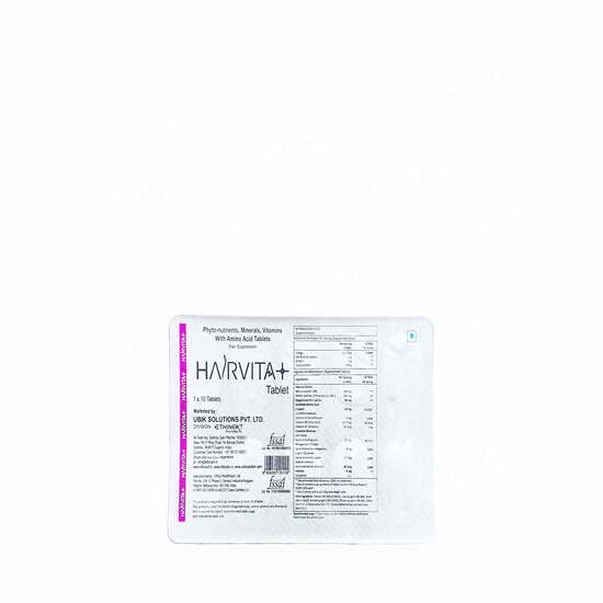 Hairvita Plus Vitamins & Minerals Tablet 30Tab