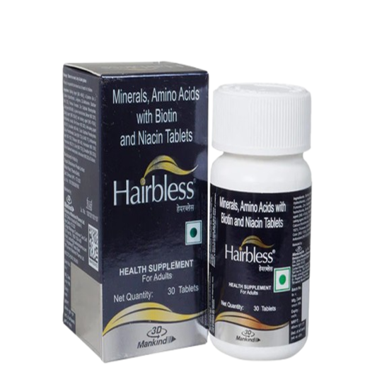 Hairbless Tablets Bottel (30 Tab)