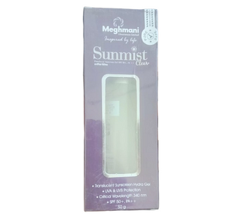 Sunmist Clear Transparent Sunscreen Gel SPF 50+ 50gm