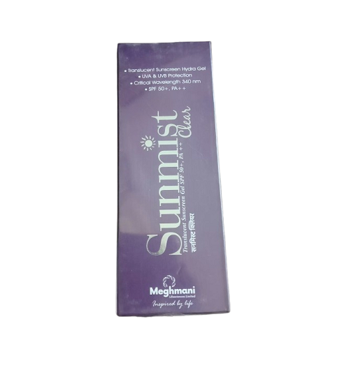 Sunmist Clear Transparent Sunscreen Gel SPF 50+ 50gm