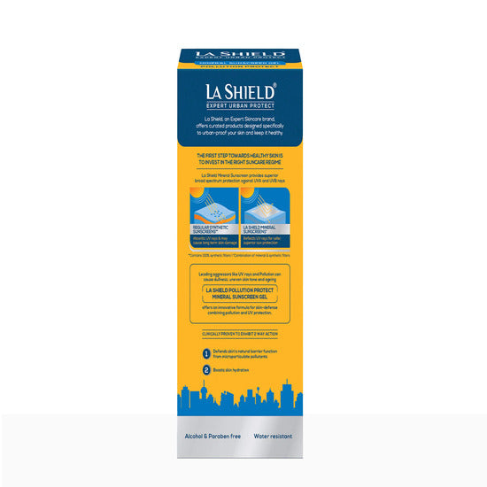 La Shield Pollution Protect Mineral Sunscreen Gel SPF 50 PA+++
