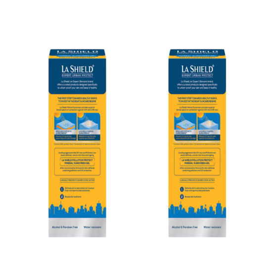 La Shield Pollution Protect Mineral Sunscreen Gel SPF 50 PA+++
