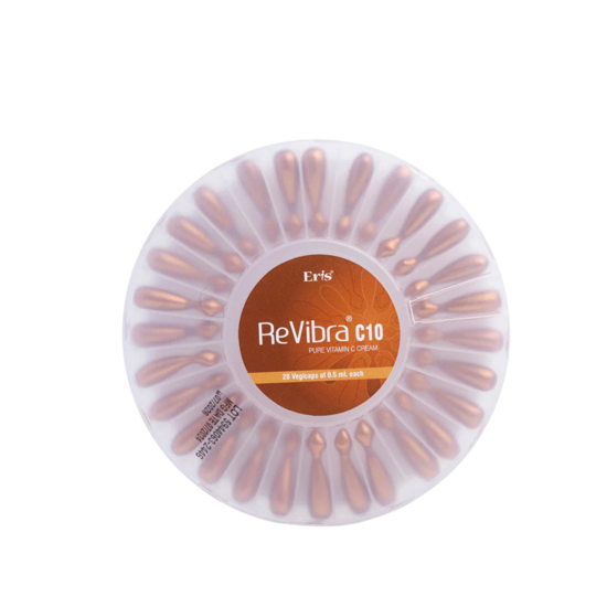 Revibra C10 Pure Vitamin C Cream, 28 Vegicaps of 0.5 ml each