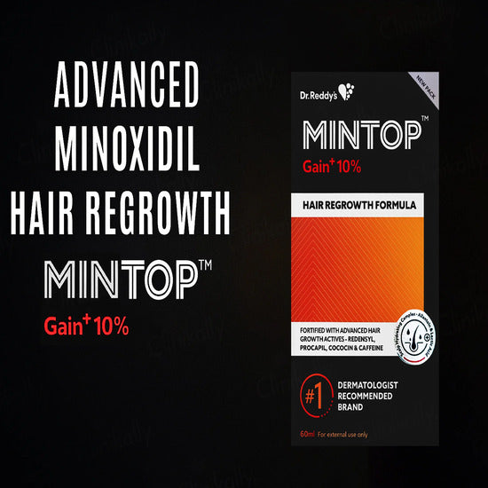 Mintop Gain Plus 10% Topical Solution, 60ml