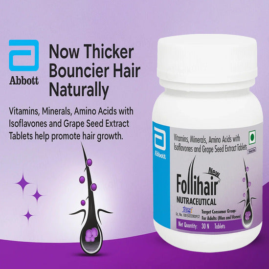 Follihair hair Tablets 30Tab, Bottle