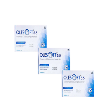 Olesoft 5.5 Soap - 75 g, Pack of 3