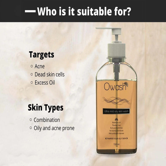 Owash Ultra Mild Oily Skin Wash 150ml