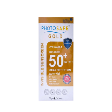 Photosafe Gold Invisible water Blue Light Sunscreen Gel SPF 50+ 50gm