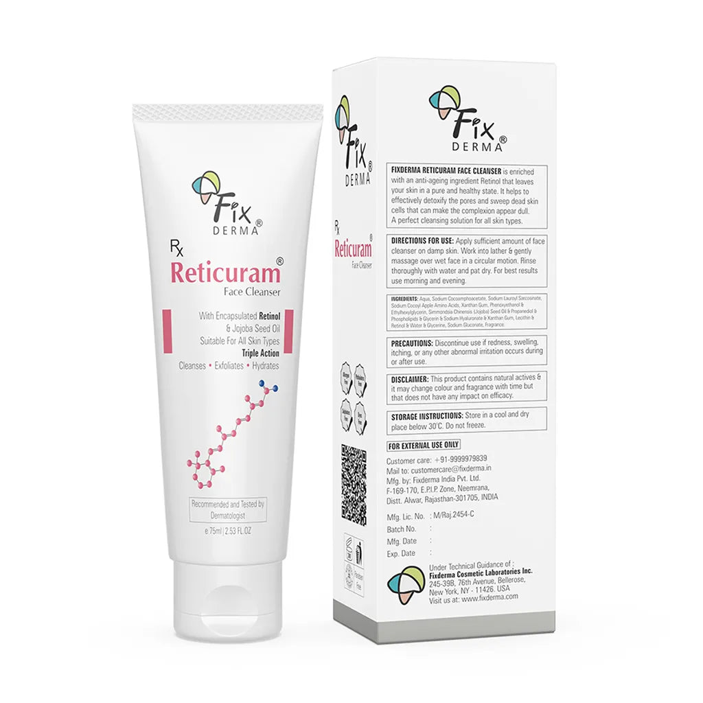 Fixderma Reticuram Face Cleanser PACK OF 2, 75ml