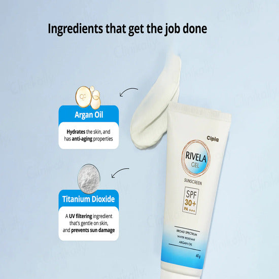 Rivela Sunscreen Gel SPF 30+ PA+++, 60gm
