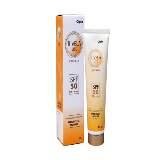 Rivela Lite Sunscreen SPF 50 PA++++ 60gm
