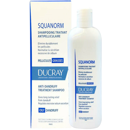 Ducray Squanorm Anti-Dandruff Treatment Shampoo, 200ML
