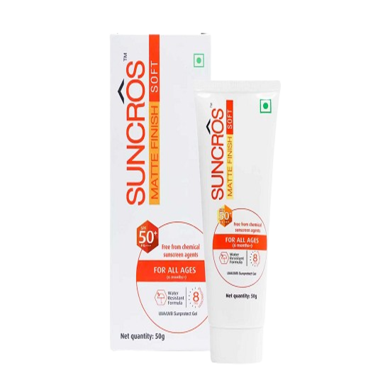 Suncros Matte Finish SPF 50+ Pa +++ Gel, 50g