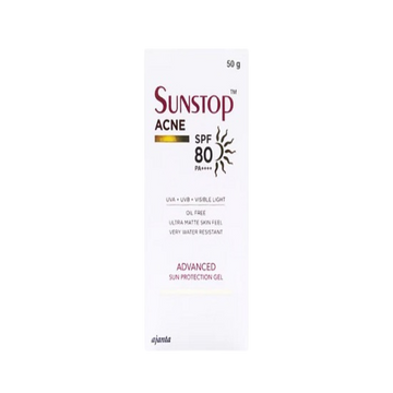 Sunstop Acne Ultra Matte Advanced Sun Protection Gel SPF 80 PA++++ 50gm
