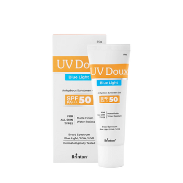UV Doux Blue Sunscreen Gel SPF 50, 50gm